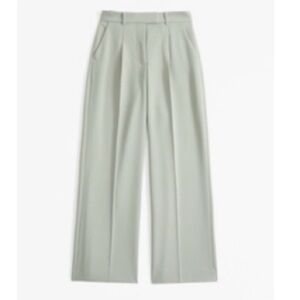 Abercrombie & Fitch Harper Tailored Pant — Slate Green
